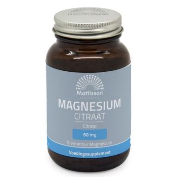 Магнезий, цитрат Сърдечна и мускулна функция х60 капсули Mattisson Healthstyle
