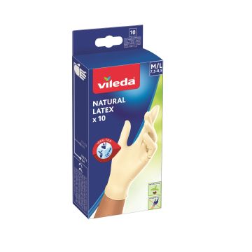 Vileda Multi Latex  Домакински ръкавици за еднократна употреба x10 броя, M/L