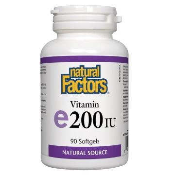 Витамин Е 200 IU x90 софтгел капсули Natural Factors
