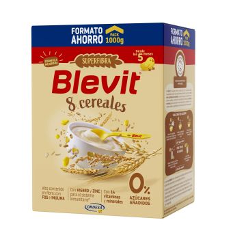 Blevit Superfiber Каша с 8 зърнени храни за деца над 6 месеца x1000 грама