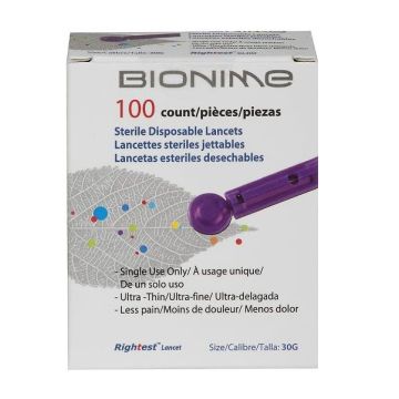Bionime Стерилни игли за глюкомер х100 броя