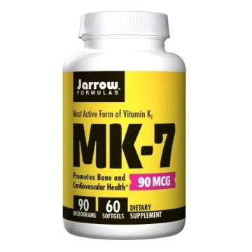 MK-7 Менахинон-7, 90 мкг x90 софтгел таблетки, Jarrow