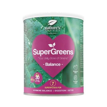 SuperGreens Balance Зелена смес от суперхрани за вътрешен баланс х150 грама Nature's Finest
