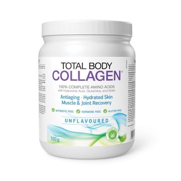 Total Body Collagen Хидролизиран говежди колаген, с хиалуронова киселина, глутамин и биотин х500 грама Natural Factors