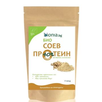 Био соев протеин на прах x200 грама Bionia
