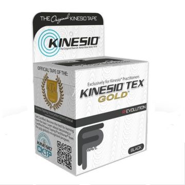 Kinesio Tex Gold Терапевтична лента Черна 5см х 5м