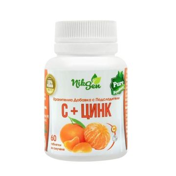 Витамин С и цинк х60 таблетки за смучене NikSen