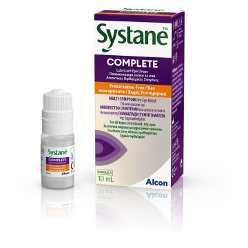 Systane Complete Овлажняващи капки за очи без консерванти х10 мл Alcon