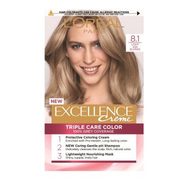 Loreal Paris Excellence Creme Крем боя за коса,  N8.1 Пепеляво Рус