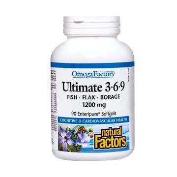 Ултимат Омега 3-6-9 х90 софтгел капсули Natural Factors
