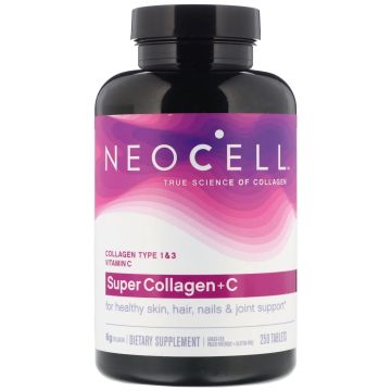 Super Collagen + C За здрави коса, кожа, нокти, мускули и стави x250 таблетки Neocell