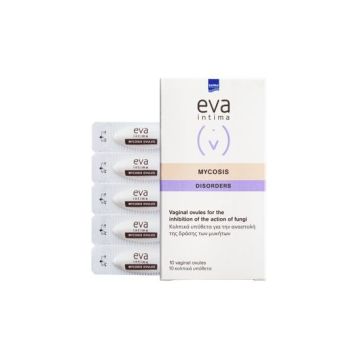 Eva Intima Mycosis Ovules Вагинални овули за потискане развитието на гъбички х10 броя Intermed
