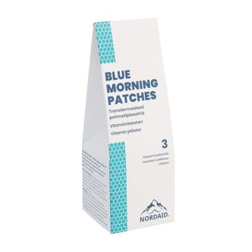 Blue Morning Трансдермални пластири с витамини и билкови екстракти при махмурлук х3 броя Nordaid