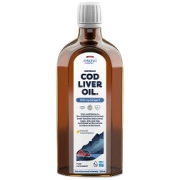 Norwegian Cod Liver Oil Масло от черен дроб на треска 1000 mg х250 мл Osavi