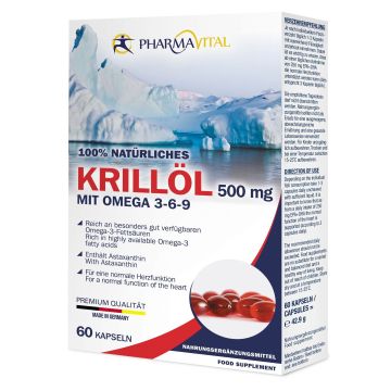 Крил Ойл с Омега 3-6-9 500мг х60 капсули Pharmavital