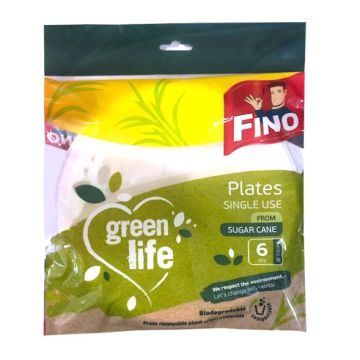 Fino Green Life Биоразградими чинии за еднократна употреба x6 броя
