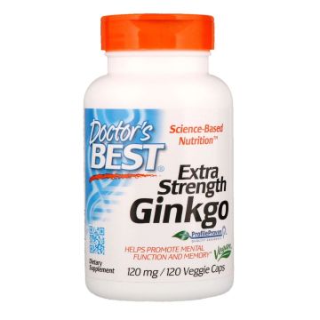 Гинко билоба 120мг х120 веган капсули Doctor's Best