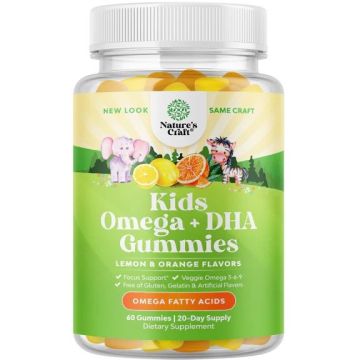Омега и DHA за деца х60 желирани таблетки Nature's Craft