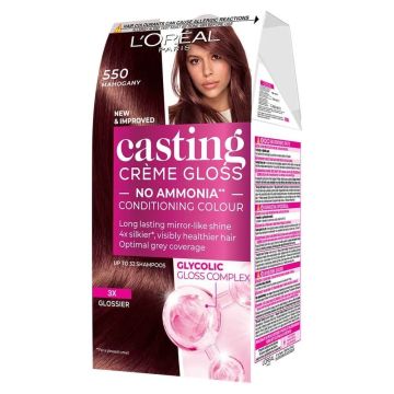 Loreal Paris Casting Creme Gloss Боя за коса без амоняк x120 мл, 550 Mahogany