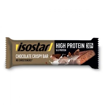 High Protein 30% Протеиново барче Chocolate Crispy х55 г Isostar