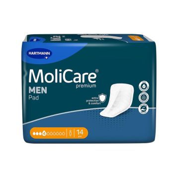 Hartmann MoliCare Men Подложки за мъже 4 капки х14 броя