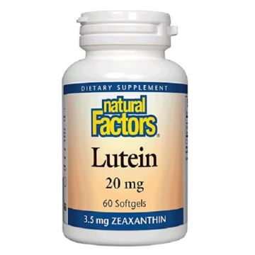 Лутеин за добро зрение 20мг х60 софтгел капсули Natural Factors