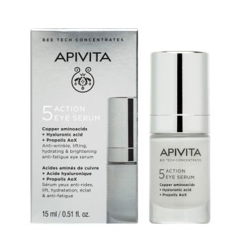 Apivita 5 Actions Мултифункционален околоочен серум с 5 действия х15 мл