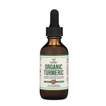 Organic Turmeric Куркума с черен пипер, джинджифил, розмарин, канела и салвия х60 мл Double Wood