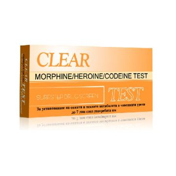 Clear Тест за опиати (хероин, кодеин, морфин) Касета