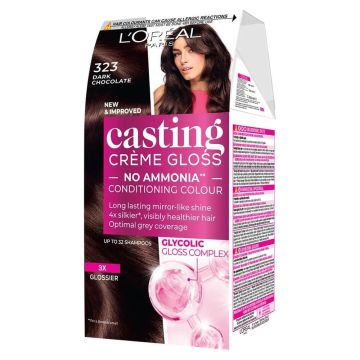 Loreal Paris Casting Creme Gloss Боя за коса x120 мл, 323 Dark Chocolate