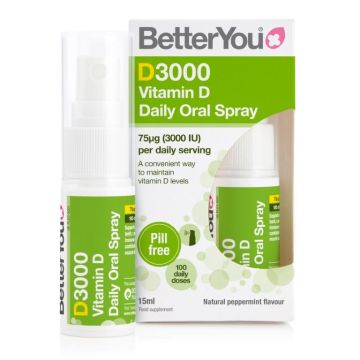 D3000 Витамин Д3 3000IU Орален спрей х15 мл BetterYou