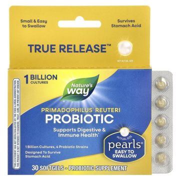 Примадофилус реутери 1 млрд. активни пробиотици х30 софтгел капсули Nature's Way