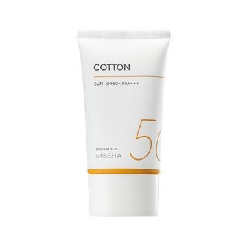 Missha Cotton Sun Слънцезащитен крем за лице SPF50+ x50 мл