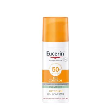 Eucerin Sun Oil Control Слънцезащитен крем-гел за лице за мазна кожа SPF50+ x50мл