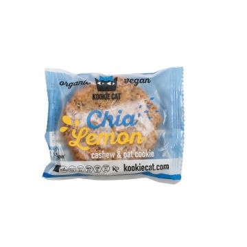 Kookie Cat Chia Lemon Био веган курабийка с чиа и лимон  x50 грама