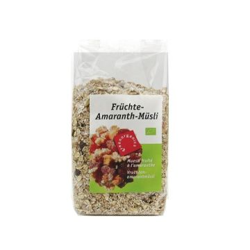 Green Organics Био мюсли амарат с плодове х500 грама