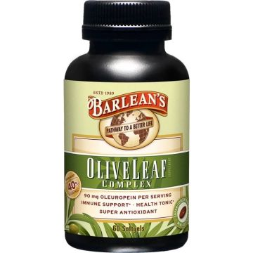 Olive Leaf Complex Екстракт от маслинови листа х60 капсули Barlean's