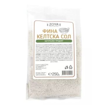 Келтска морска сол - фина x250 грама, Zoya