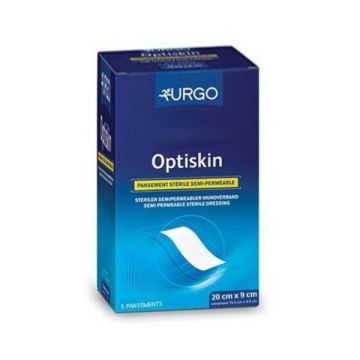 Urgo Optiskin Стерилни полупропускливи адхезивни пластири 20см / 9см х5 броя