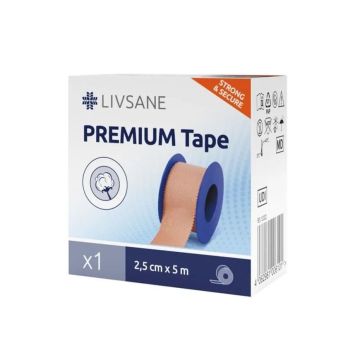 Livsane Premium Прикрепваща ролка с размер 2.5см х 5м