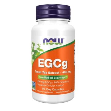 EGCg Епигалокатехин Галат 400 мг x90 капсули, Now Foods