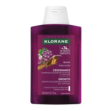 Klorane Quinine Шампоан за коса за ускоряване на растежа с хинин и аденозин х200 мл