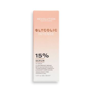 Revolution Skincare 15% Glycolic  Ексфолиращ серум за лице с гликолова киселина x30 мл