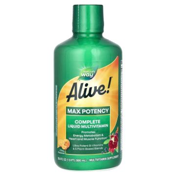 Alive Max Potency Liquid Течен Мултивитамин х900мл Nature's Way