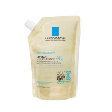 La Roche-Posay Lipikar AР+ Пълнител Липидовъзстановяващо измиващо олио против раздразнения за душ и вана х400 мл