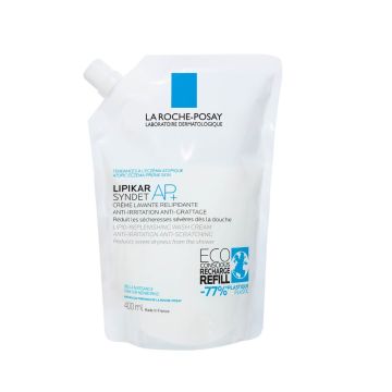 La Roche-Posay Lipikar Syndet AP+ Пълнител Измиващ крем за суха и атопична кожа x400 мл
