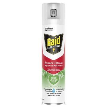 Raid Essentials Аерозол против мравки и хлебарки x400 мл