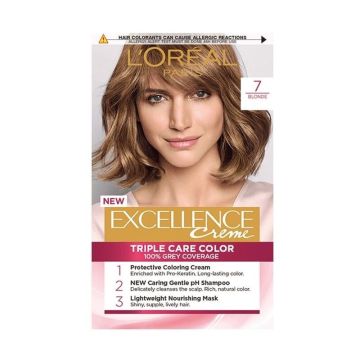 Loreal Paris Excellence Creme Крем боя за коса, N7 Естествено тъмно русо