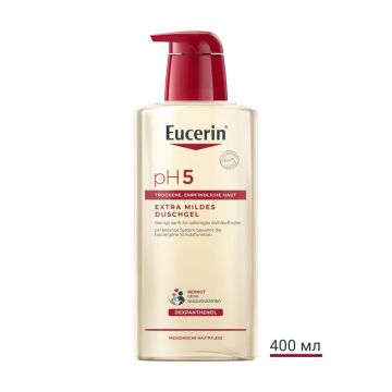 Eucerin pH5 Soft Нежен измиващ душ гел за тяло за чувствителна кожа х400 мл