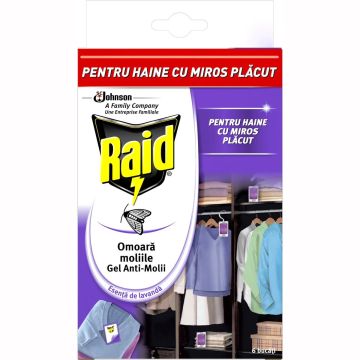 Raid Гел срещу молци мултипак Лавандула x6 броя